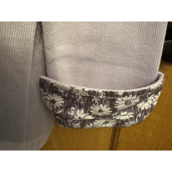 ORVIS Womens 1/4 Zip Pullover Flip Cuff Ribbed Sweater (Lilac, Medium) EUC - Picture 3 of 10